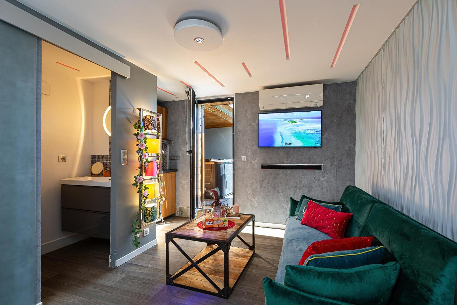 Gites Spa Strasbourg - Studio Romantique, Jacuzzi, Sauna, Terrasse Privee Furdenheim Kültér fotó